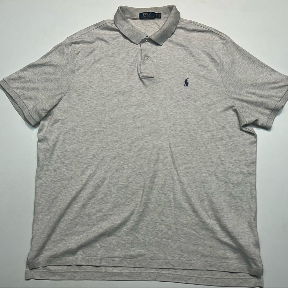 Ralph Lauren Light Gray Polo Shirt for Men